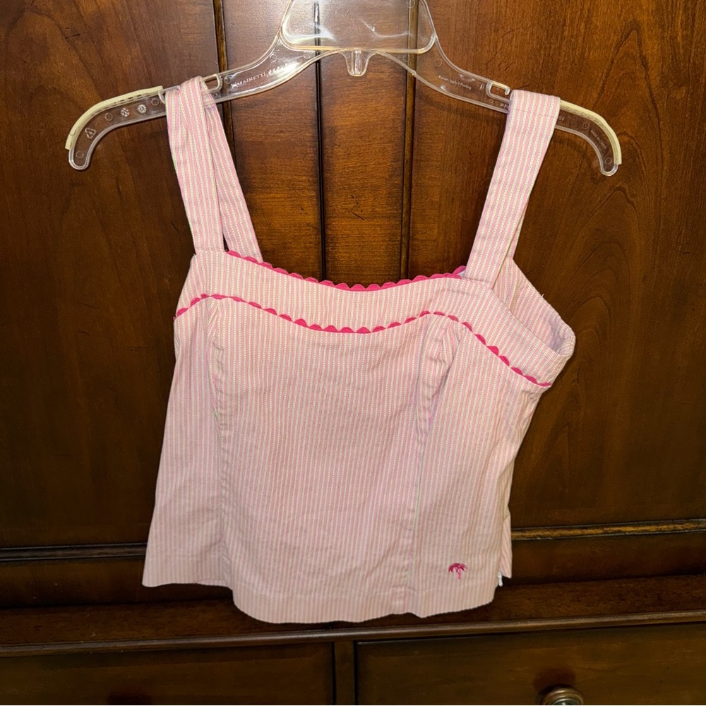 Island Republic Pink and White Striped Top